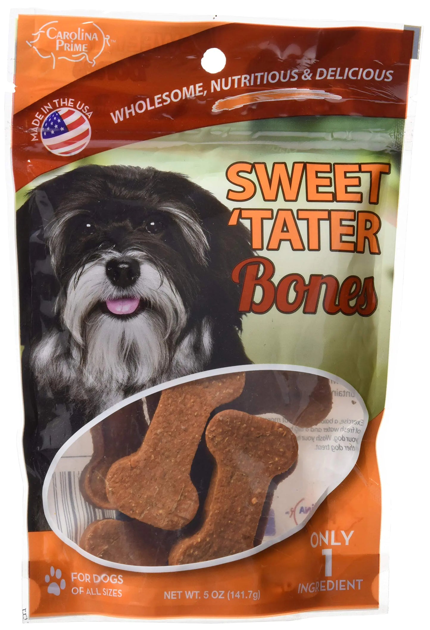 Carolina Prime Pet Sweet Tater Bone Treat For Dogs (x1 Pouch)