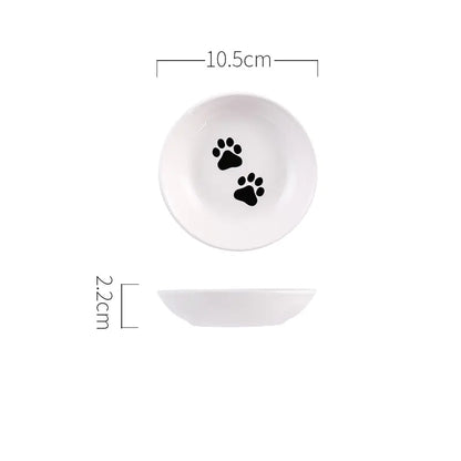 Food and Water Tableware for Cats 130mm (Design Variants)