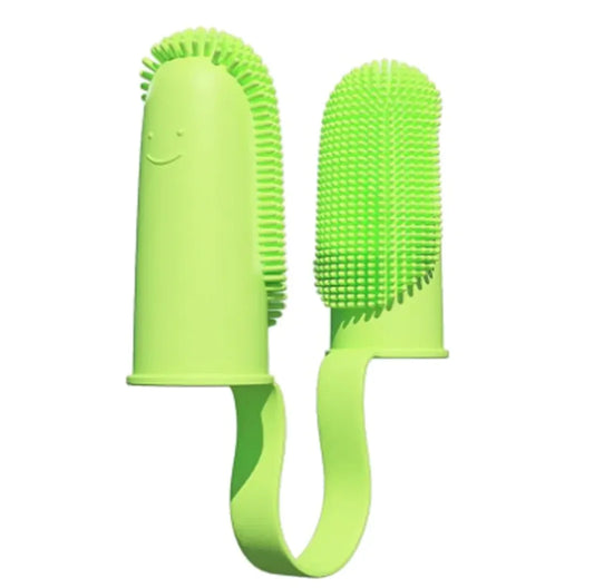 135° Surround Bristle Finger Toothbrush Kit for Pets