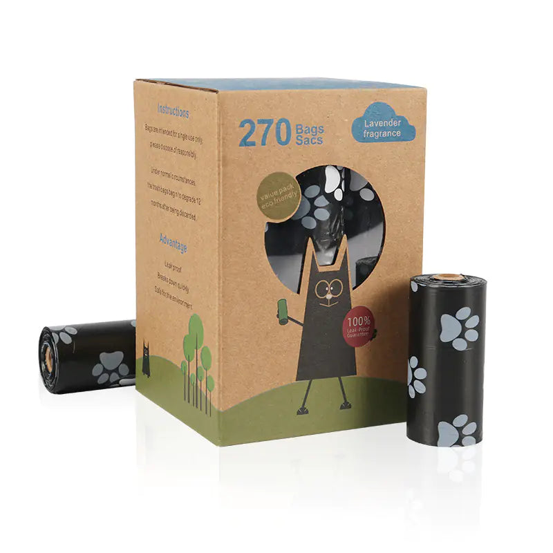 Sacos biodegradáveis ​​para cocó de cão (variações de cor e quantidade)