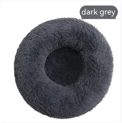 Plush Round Washable Pet Bed (Colour Variants)