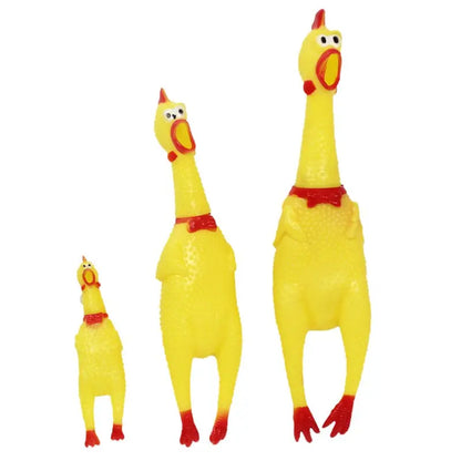 Screaming Chicken Squeak Toy for Dogs