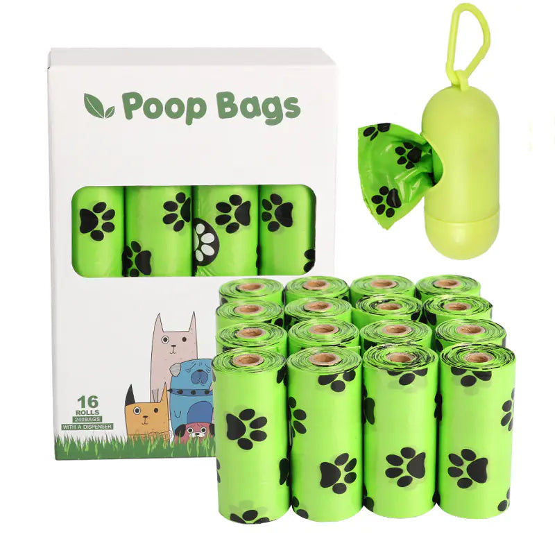 Sacos biodegradáveis ​​para cocó de cão (variações de cor e quantidade)