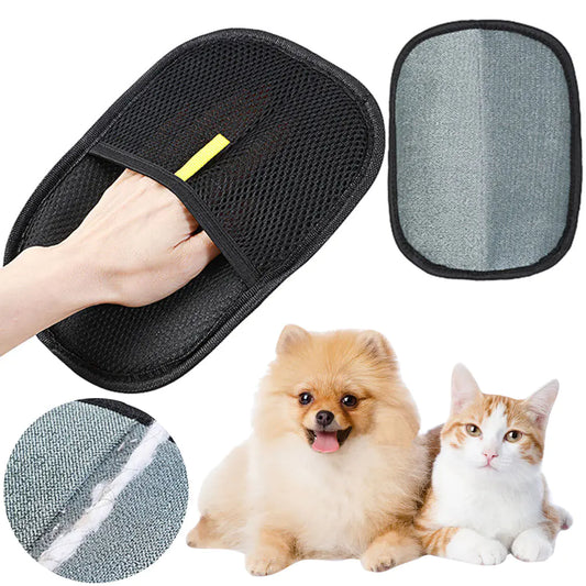 Dual-Sided Pet Grooming and Hair Removal Glove (Colour Variety)