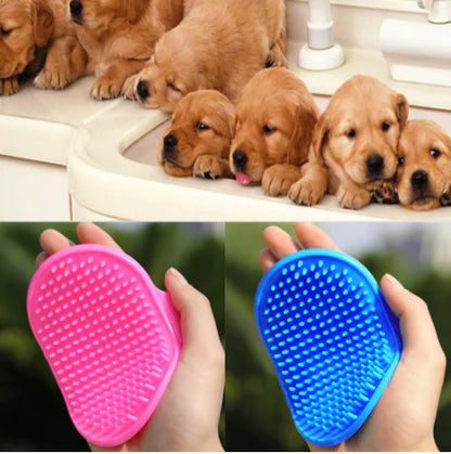 Elliptical Bath Brush for Dogs and Cats (Colour Variants)