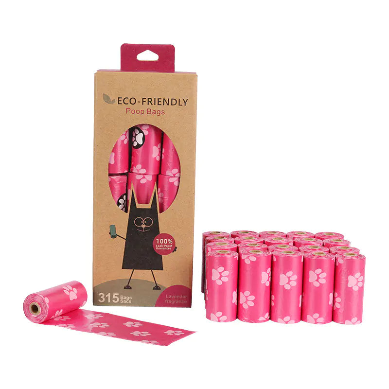 Sacos biodegradáveis ​​para cocó de cão (variações de cor e quantidade)