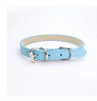Cat and Dog Collar with Leash (PU Material)