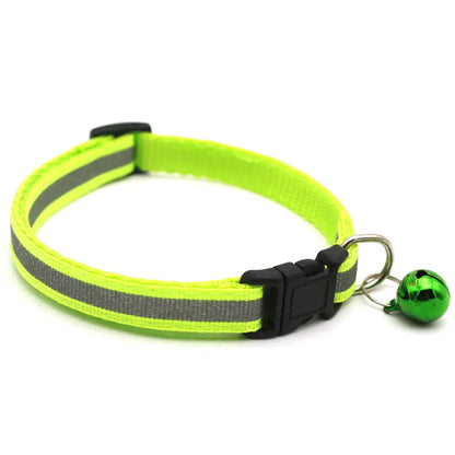 Reflective Bell Cat Collar for Pets (Adjustable)