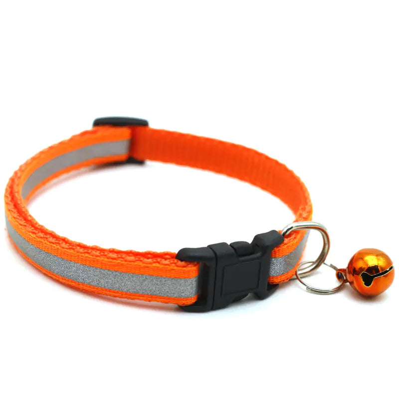 Reflective Bell Cat Collar for Pets (Adjustable)