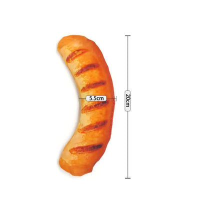 Plush Pet Toy - Realistic Vegetables and Drumsticks for Dogs and Cats