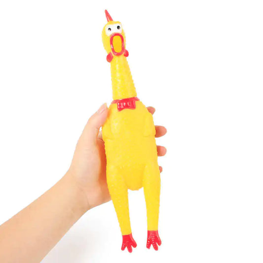 Screaming Chicken Squeak Toy for Dogs