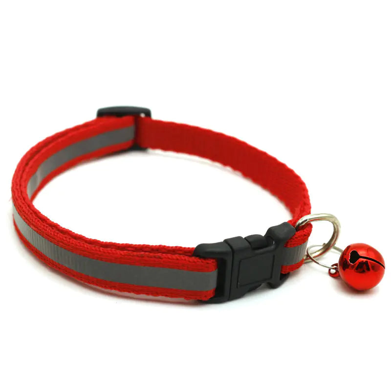 Reflective Bell Cat Collar for Pets (Adjustable)