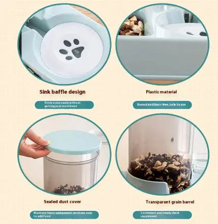 Automatic Pet Food and Water Feeder for Cats and Dogs (Colour Variants)