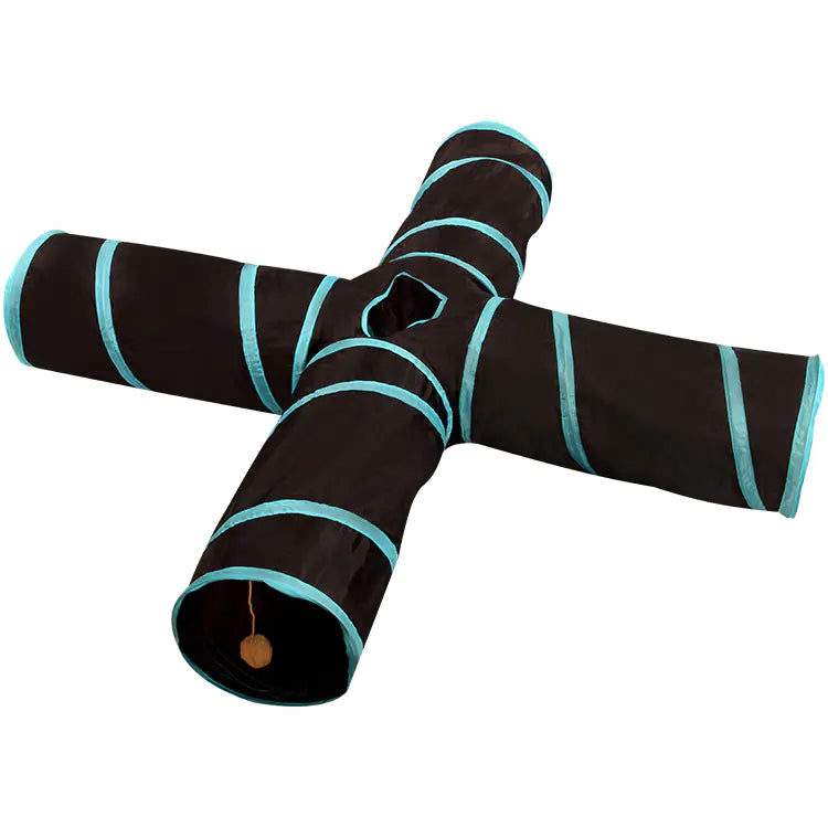 Pet Supplies Cat Crinkle Tunnel Foldable Toy (Variants)