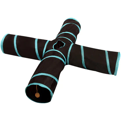 Pet Supplies Cat Crinkle Tunnel Foldable Toy (Variants)