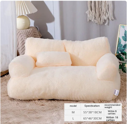 Plush Pet Sofa Bed (Colour Variants)