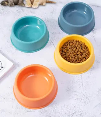 Ant-Proof Round Pet Bowl for Dogs and Cats (Colour Variants)
