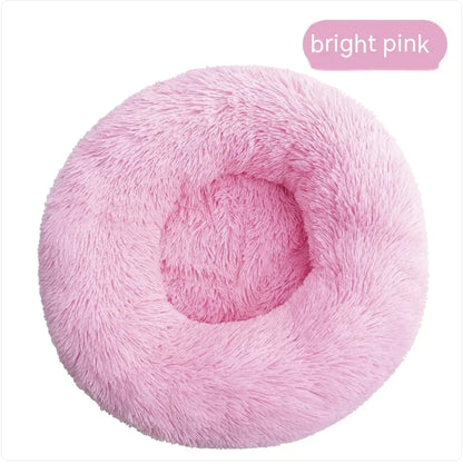 Plush Round Washable Pet Bed (Colour Variants)