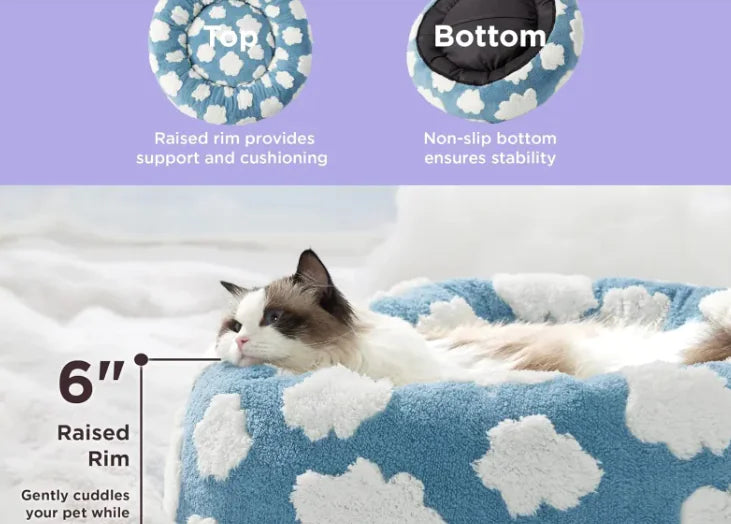 Cosy Leisure Cloth Beds For Cats and Dogs (Blue or Green)