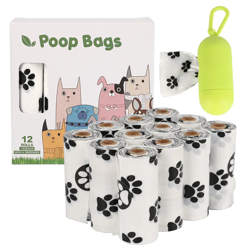 Sacos biodegradáveis ​​para cocó de cão (variações de cor e quantidade)